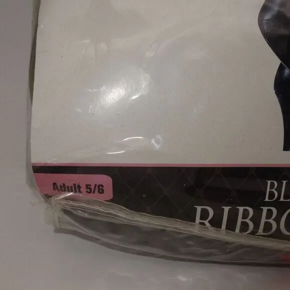 NEW Black/Red Ribbon Boots Halloween Adult Costume Accessory Adult 5/6 - Picture 2 of 7